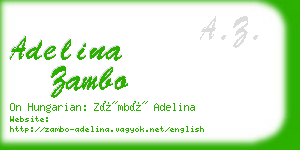 adelina zambo business card